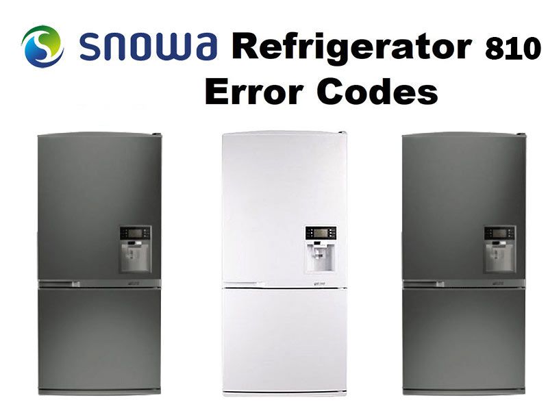 لیست ارور های یخچال اسنوا مدل 810
